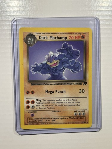 Pokemon dark machamp card - machamp,