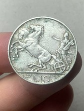 r78_205) Vittorio Emanuele III (1900-1943)  10 Lire Biga 1927 AG