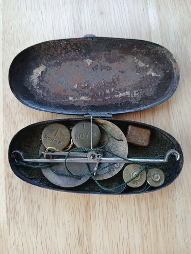 Antique pocket case - pocket, balance