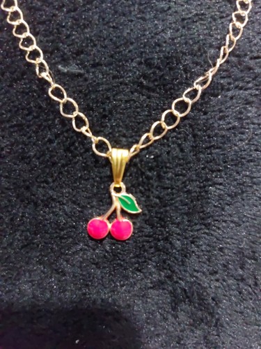 Collana con ciondolo - , ciliegia