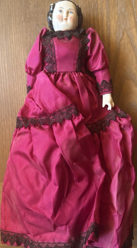 Porcelain doll girl - doll, in