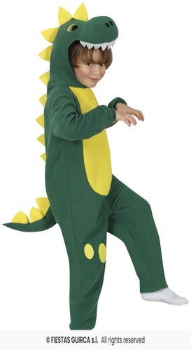 Costume dinosauro verde bimbo - dinosauro,