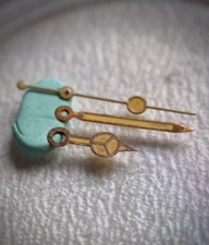 Lancette orologio dorate 1 - orologio, 1:1