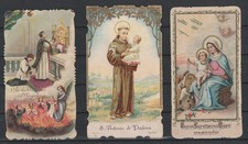 TRE  SANTINI ORIGINALI D'EPOCA  PRIMI '900 - FOTO - MF129239