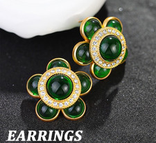 Orecchini nuovi vintage ottone