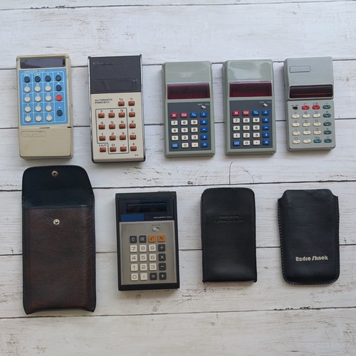 Vintage 1970s calculator lot - vintage,