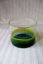 Vaso vintage in vetro di Murano Venini Gio Ponti 1982, firmato