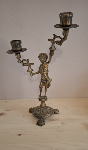 Candelabro tavolo ottone - candelabro,