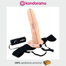 Strap on dildo indossabile vibratore con fallo pene realistico per donna e uomo