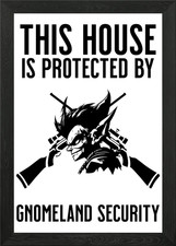 GNOMELAND FUNNY poster arte da