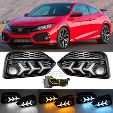 LED DRL per Honda Civic 2016-2021 Luce di marcia diurna con segnale di svolta #YG