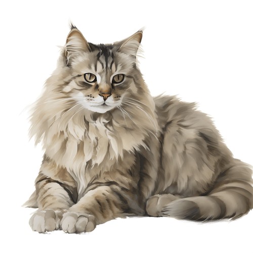 Adesivi gatto siberiano - gatto,