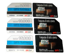 VINTAGE-3 SCHEDE TELEFONICHE