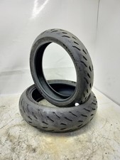 PAIR OF MICHELIN POWER 2CT+ TIRES FOR 2003 HONDA CB 600 HORNET (e52816)