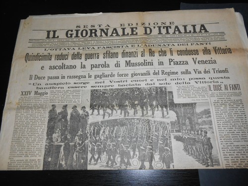 1934 mussolini reduci - mussolini, ww1