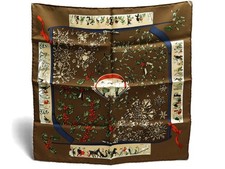 NUOVO FOULARD HERMES NEVE DI