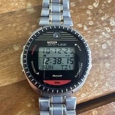 Orologio Vintage Uomo Timex Data Link 150 Microsoft Testato Funzionante