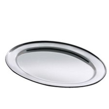 Vassoio Acciaio 18/C Ovale cm 45 Salvi