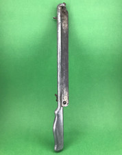 Affetta Prosciutto a mano, monoblocco, del 1940, alluminio, con lama originale.