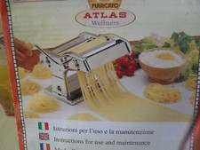 Macchina per pasta sfoglia a mano  Marcato AMPIA  150 mm Wellness con accessori