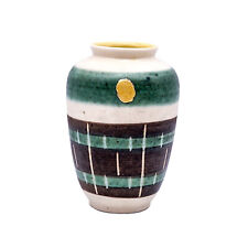 Mid Century Eckard & Engler Ceramica Vaso Con Original-Etikett W.Germany