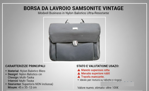 Borsa lavoro samsonite - borsa,