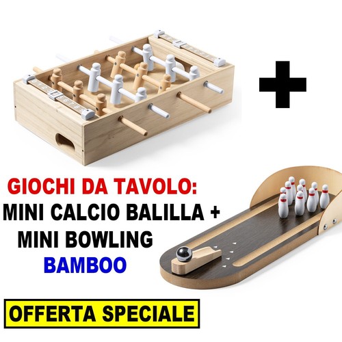 Mini calcio balilla bowling - calcio, +