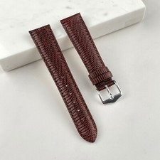 Cinturino per orologio 20 mm vera lucertola marrone lucertola realizzato per Rolex Datejust