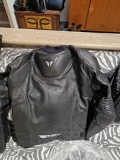 Giacca e pantaloni in pelle nera Dainese _ taglia 50 