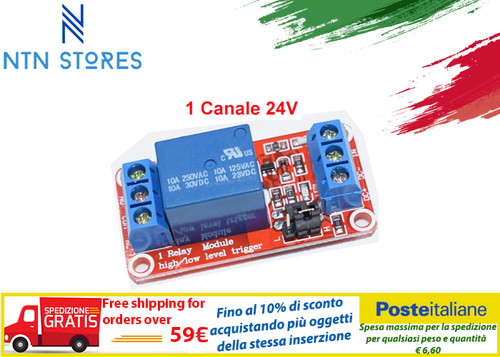 Relè relay modulo 24v 10a - relè, 1