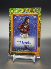 Topps Chrome Logofractor Fanatici Esclusivo SSP AC Milano Paolo Maldini Auto /25