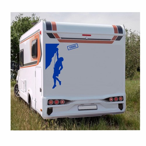 Adesivo camper arrampicata