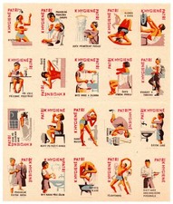 CZECHOSLOVAKIA 20 MATCHBOX LABEL UNCUT - SOLO LIPNIK - PERSONAL CARE