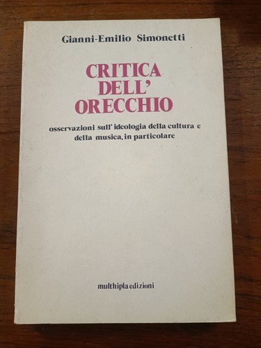 Critica dell orecchio - critica, dell'orecchio