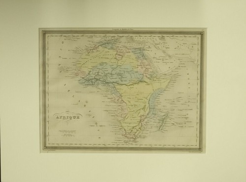 Africa carta geografica - africa, 1851