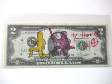 a) K. HARING: 2$ ORIGINALE 1x