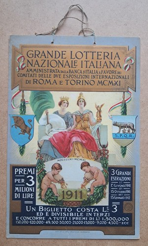 Locandina grande lotteria - lotteria, roma