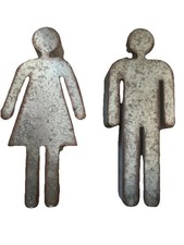 Insegna uomo donna metallo