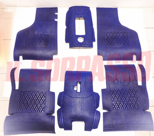 Tappeti gomma interni blu - gomma, fiat