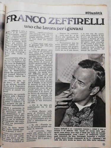 Franco zeffirelli regista uno - zeffirelli,