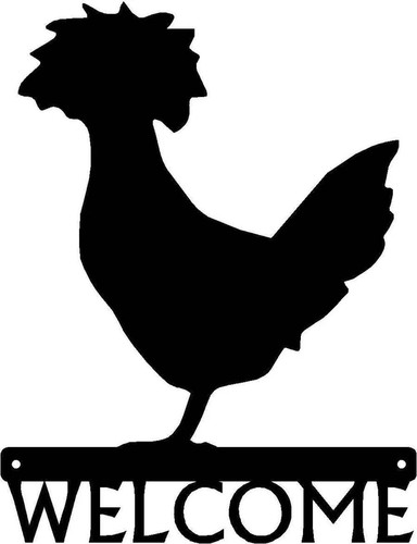 Insegna benvenuto pollo - insegna,