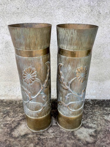 Ww1 coppia ottoni arte - ww1, di