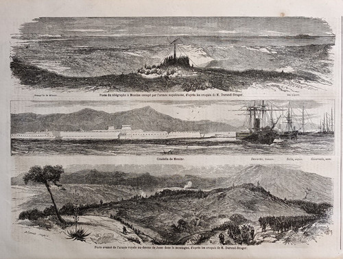 Stampa antica 1860 gesso - stampa,