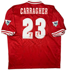 maglia calcio Vintage Liverpool jersey Carragher Reebok carlsberg 1996 1997 XL