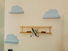 MENSOLA PER CAMERETTA BAMBINI A FORMA DI AEREO SU MISURA