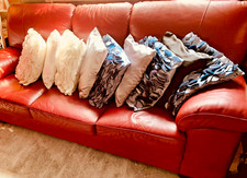 2 DIVANI PELLE Bordeaux 3 POSTI Chateaux d'Ax + 1 POLTRONA abbinata