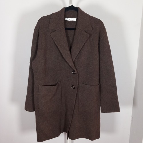 Zara marrone cardigan giacca - marrone,