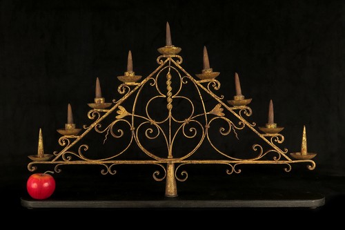 Antico candelabro portacandela - antico,