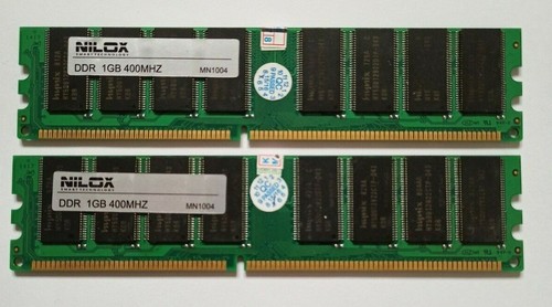 Kit 2x1gb nilox ddr 400mhz - kit,