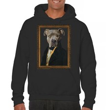Dapper Pittie Sweatshirt Fun Pit Bull Pet Owner Dog Lover Adopt Puppy Hoodie
